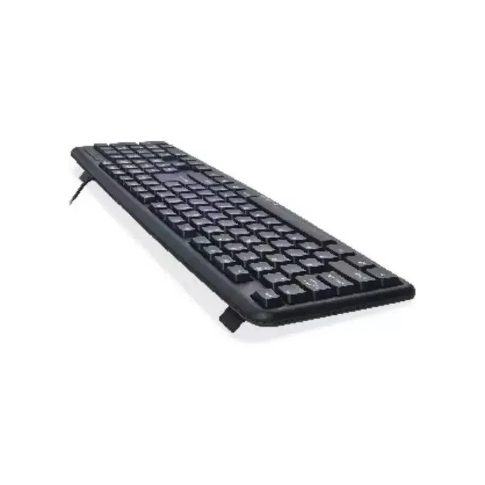 VERBATIM Slimline Corded USB Keyboard - Black NEW